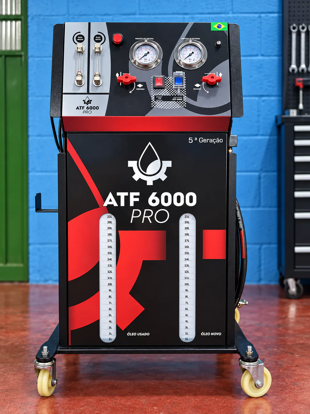 Equipamento para troca de fluido da transmissão automática